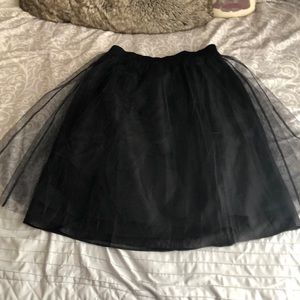 NWT Isaac Mizrahi live! Ladies skirts with tule black ladies size XS